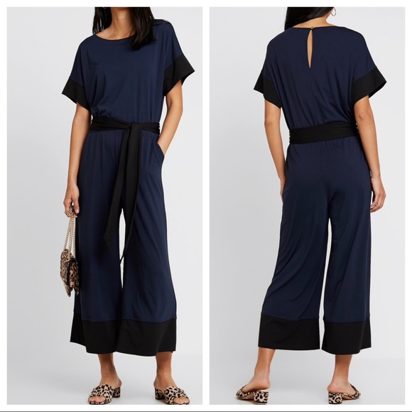 Banana Republic Dresses & Skirts - NWT Banana Republic Wide Leg Navy Blue Jumpsuit